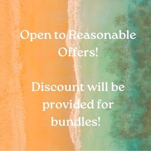 Open to Reasonable Offers. Discount will be provided on bundles.